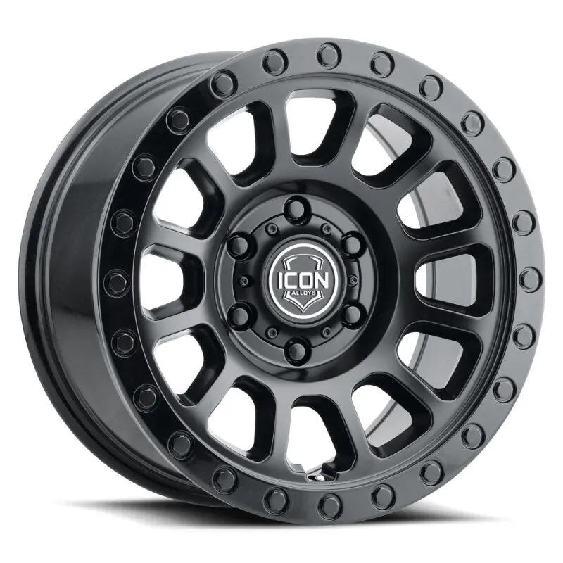 Icon Hulse 17 X 8.5 / 6 X 5.5 / 25Mm Offset / 5.75In Bs Double Black 1