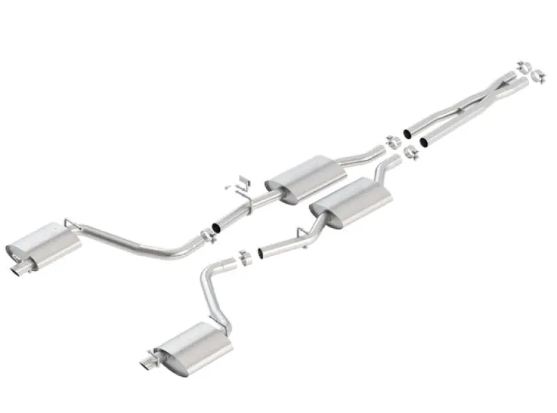 Borla 15-16 Dodge Charger 3.6L V6 S-Type Cat Back Exhaust (Uses Factory Valence) 2