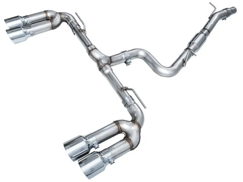 Awe 22-24 Audi 8Y S3 Track Edition Exhaust - Chrome Silver Tips 1