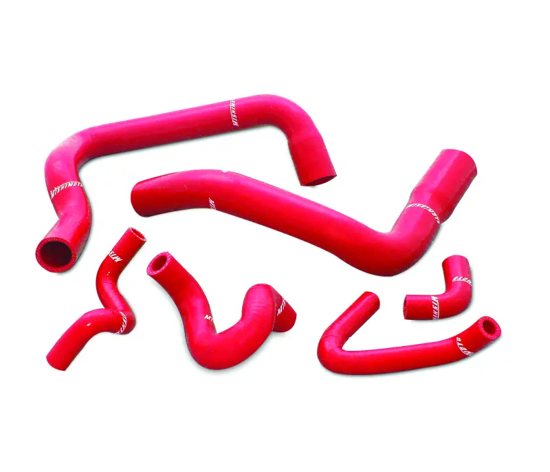 Mishimoto 86-93 Ford Mustang Red Silicone Hose Kit 2