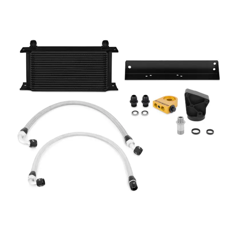 Mishimoto 10-11 Hyundai Gensis Coupe 3.8L Thermostatic Black Oil Cooler Kit 1