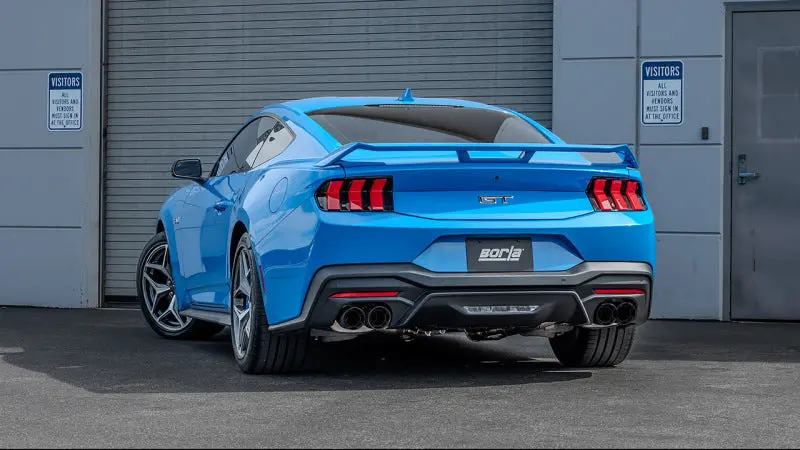 Borla 2024 Ford Mustang Gt 5.0L V8 3 In S-Type Catback Non-Active Exhaust- Carbon Fiber Quad Tip 2