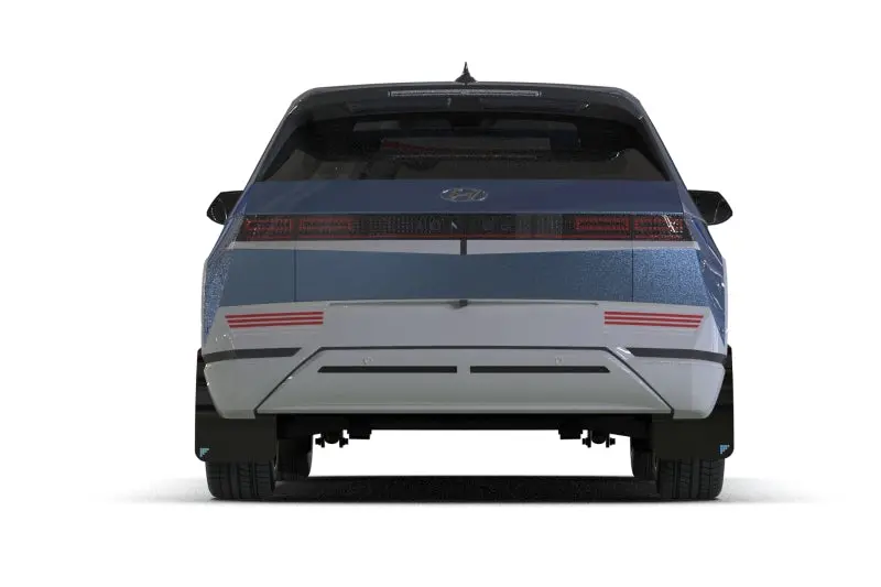 Rally Armor 25-26 Hyundai Ioniq 5 Pe Blk Mud Flap W/Light Blue Battery Logo 2