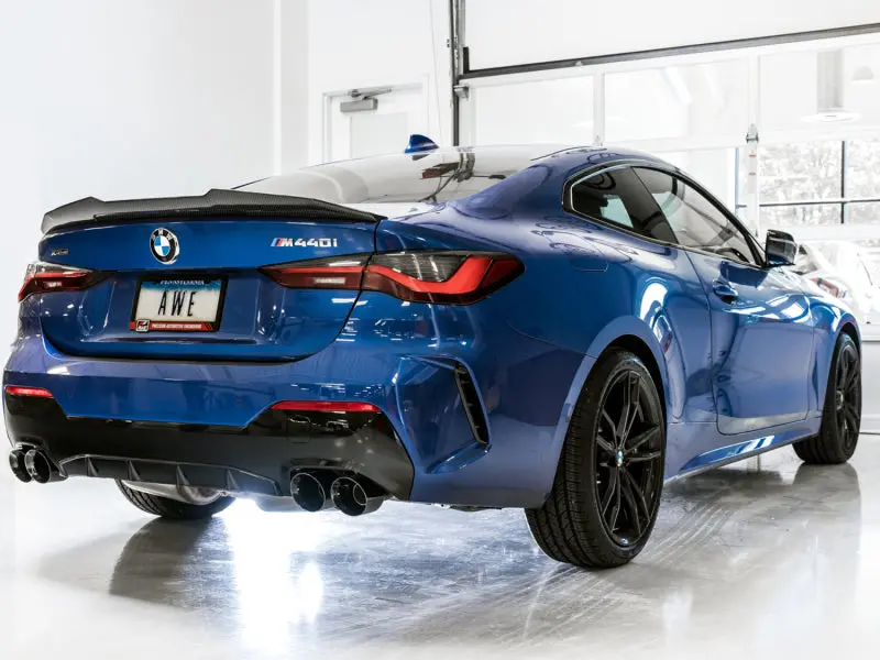 Awe Tuning 2019+ Bmw M340i (G20) Track Edition Exhaust - Quad Diamond Black Tips 2