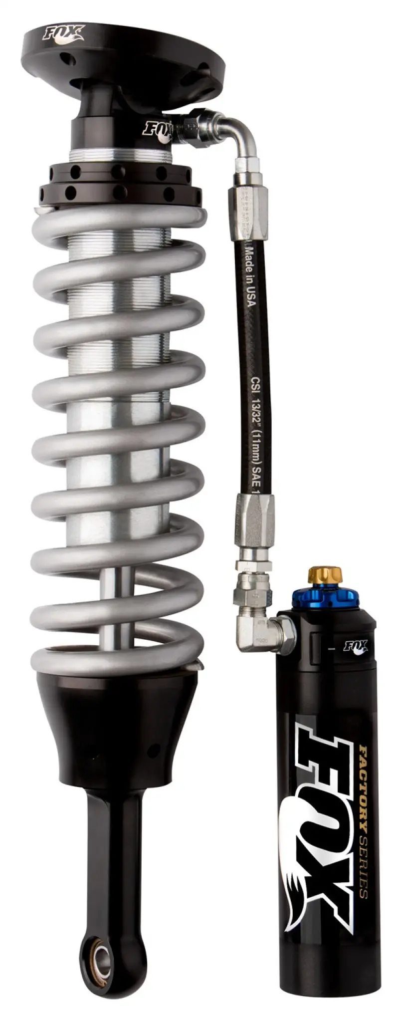Fox 2009 F-150 2.5 Factory Series 5.45In. Remote Res. Coilover Shock W/Dsc Adj. - Black/Zinc 1