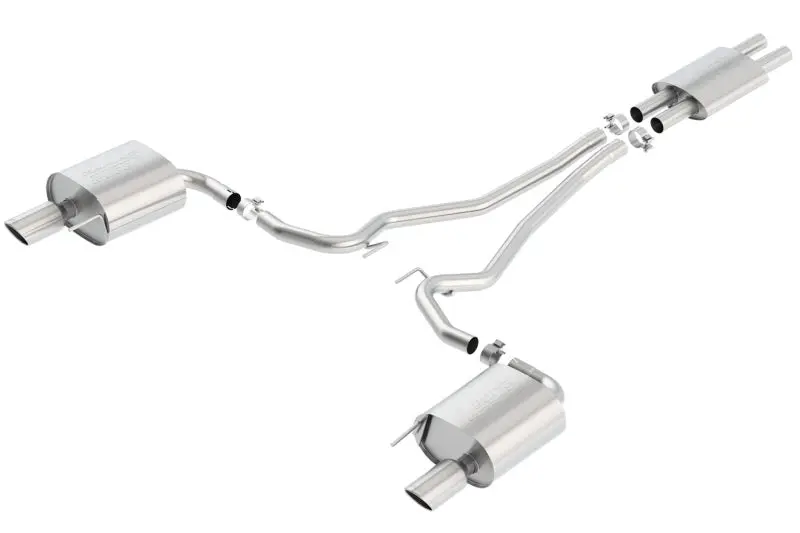 Borla Cat Back 15-17 Ford Mustang 3.7L V6 Mt/At 2.25In Pipe 4In Single Round Rolled Tips 2