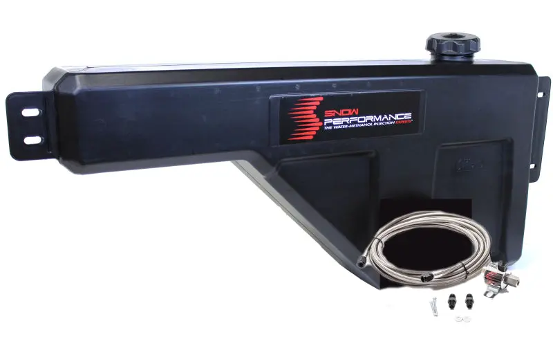 Snow Performance Water Tank Upgrade 10Gal (W/Braided Ss Line/Brackets/Solenoid/4An Fittings) 1