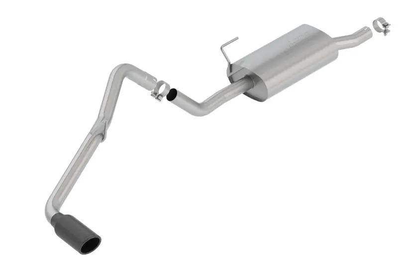 Borla 05-19 Nissan Frontier 4.0L V6 At/Mt Regular Cab S-Type Exhaust (2Wd/4Wd) - Black Chrome Tip 1