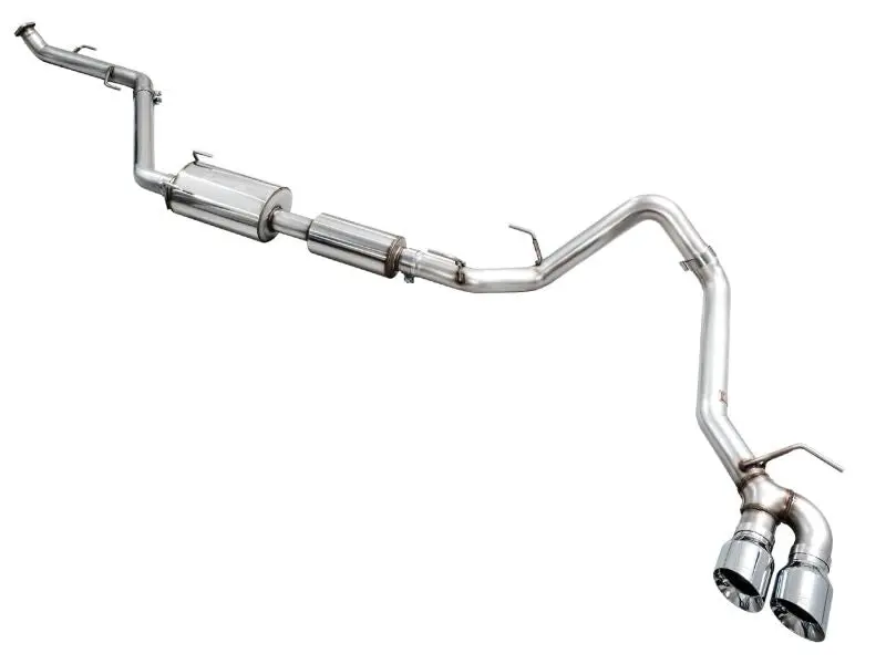 Awe Exhaust For 4Th Gen Toyota Tacoma Dual Chrome Silver Tips 2