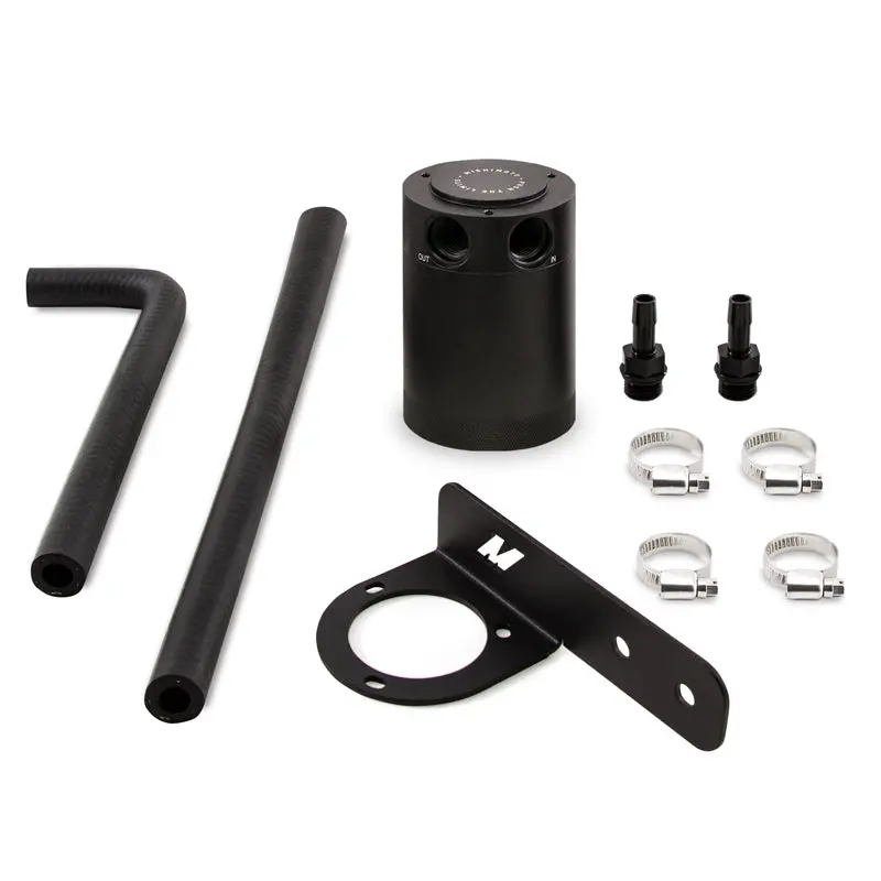 Mishimoto 2016+ Honda Civic 1.5L Turbo Baffled Oil Catch Can Kit - Black (Pcv Side) 2
