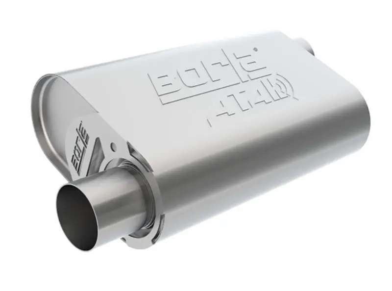 Borla Cratemuffler Sbc 283 / 327 / 350 2.5 Inch Offset/Center 14In X 4.35In X 9In Oval Muffler 1