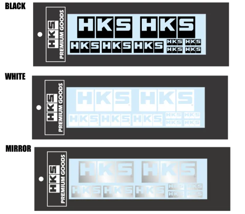 Hks Logo Sticker A La Carte White 1