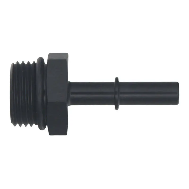 Deatschwerks 10An Orb Male To 5/16In Male Efi Quick Connect Adapter - Anodized Matte Black 1