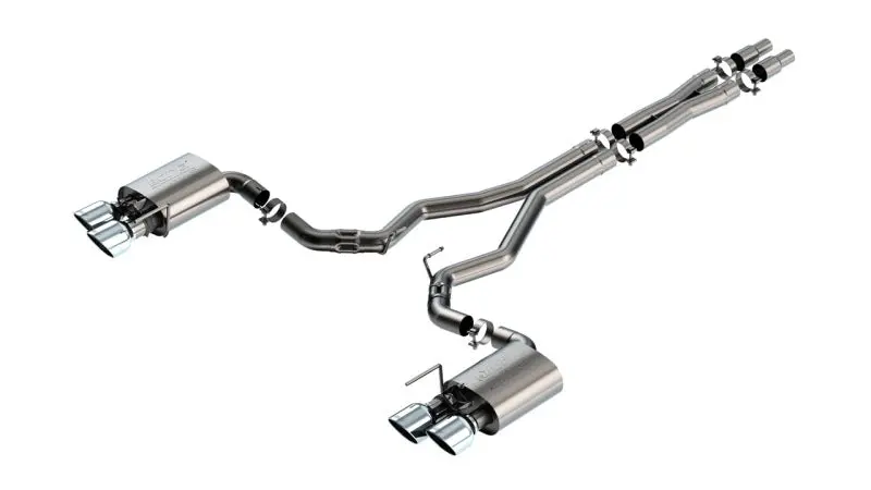Borla 2024 Ford Mustang Dark Horse 5.0L V8 W/ Active Exhaust Atak Cat-Back Exhaust System 1