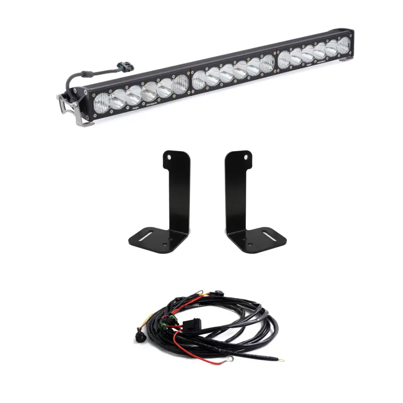 Baja Designs 2018+ Jeep Wrangler Jl/Jt Onx6+ 30In Bumper Led Light Bar Kit 1