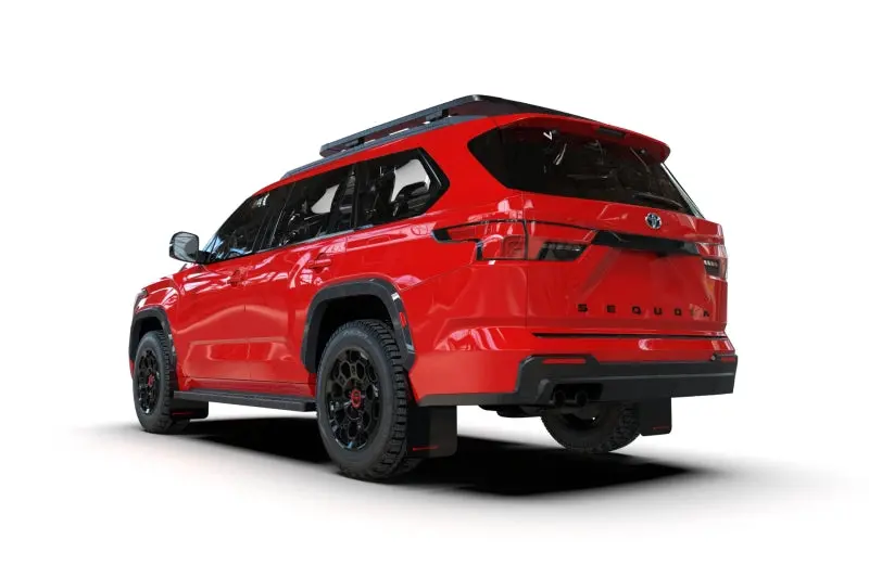 Rally Armor 23-26 Toyota Sequoia Black Ur Mud Flap W/ Red Logo 2