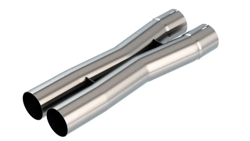 Borla 2.5In Universal X-Pipe 3.21In Inlet Centerline 3.45In Outlet Centerline 27.63In Oal 1