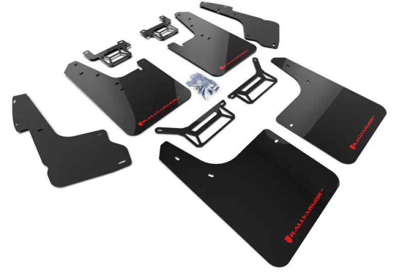 Rally Armor 12-24 Toyota 4Runner Black Ur Mud Flap W/Red Logo 1