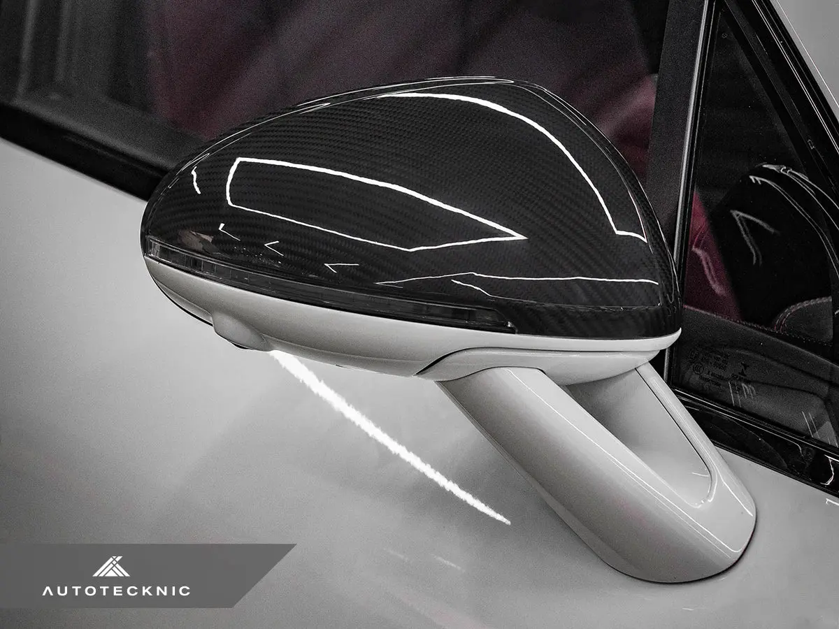 Autotecknic Replacement Dry Carbon Mirror Covers - Porsche 95B Macan 2