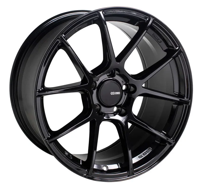 Enkei Ts-V 18X8.5 5X114.3 45Mm Offset 72.6Mm Bore Gloss Black Wheel 1