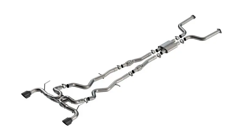 Borla 16-24 Infinity Q50 (Auto V6) Atak Cat Back - 4.5In Black Chrome Tip 1