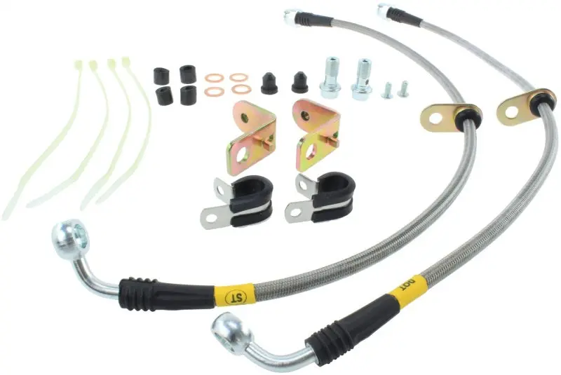 Stoptech 11-14 Ford Mustang Gt 5.0L V8 Stainless Steel Front Brake Lines 1