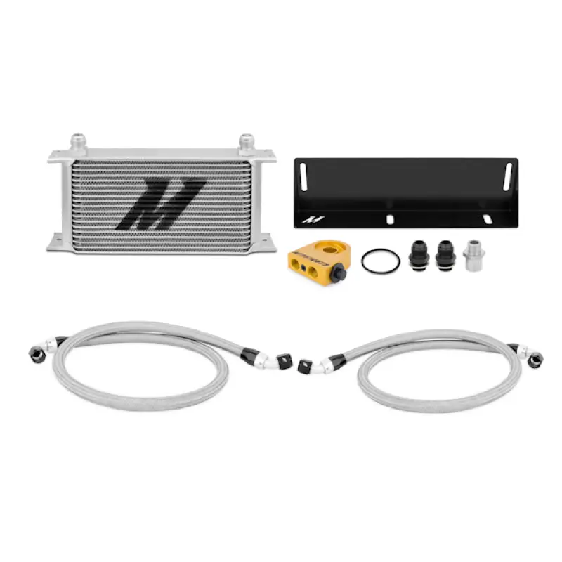 Mishimoto 79-93 Ford Mustang 5.0L Thermostatic Oil Cooler Kit - Silver 1