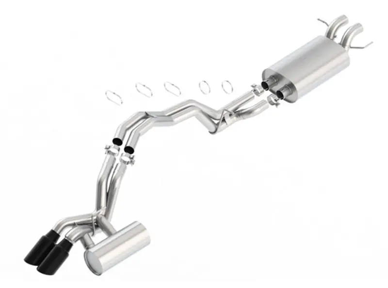 Borla 2018 Lincoln Navigator 3.5L A/T 2Wd/4Wd Touring 2.5In Catback Exhaust W/Black Chrome Tips 1