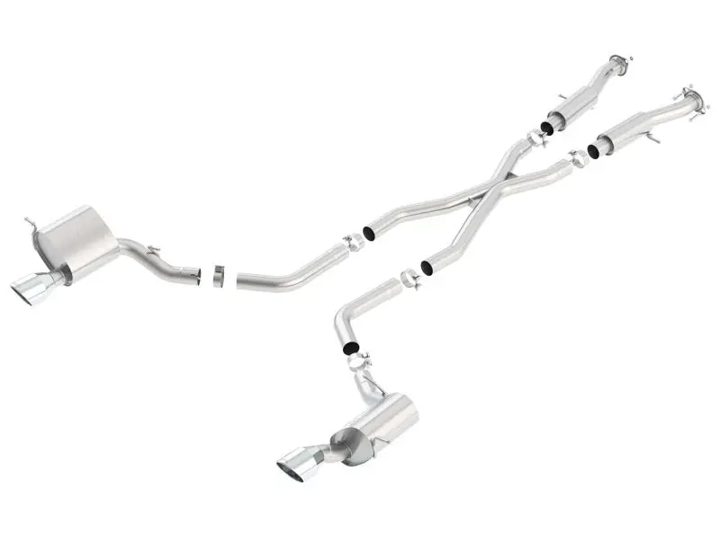 Borla 2015 Jeep Grand Cherokee Srt8 Atak Dual Round Rolled Exit Catback Exhaust 2
