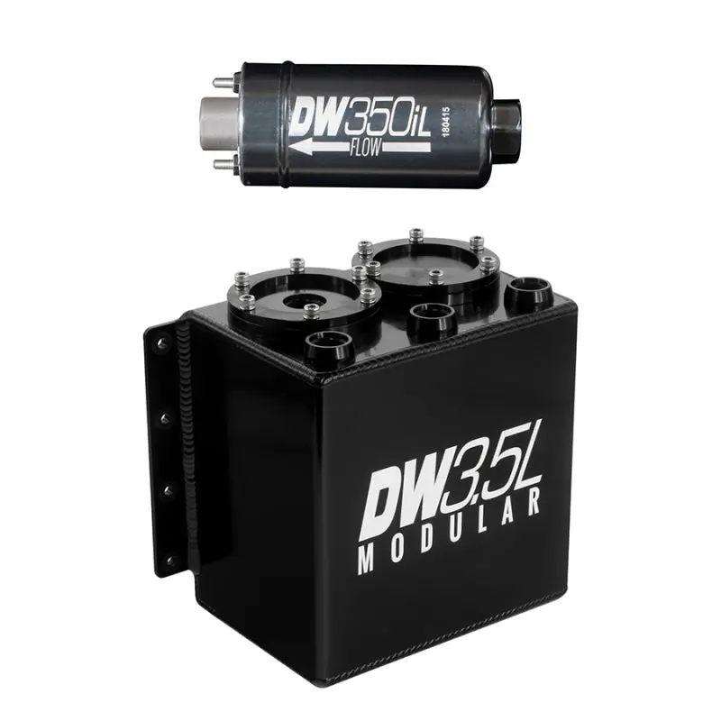 Deatschwerks 3.5L Modular Surge Tank (Incl. 1 Dw350il In-Line Fuel Pump) 1