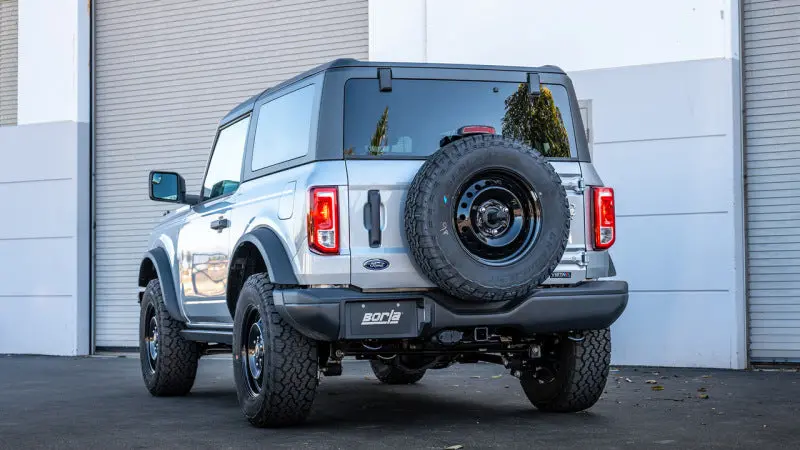Borla 21-22 Ford Bronco 2.7L 2Dr/4Dr T-304 Stainless Steel Cat-Back S-Type Exhaust - Brushed 2