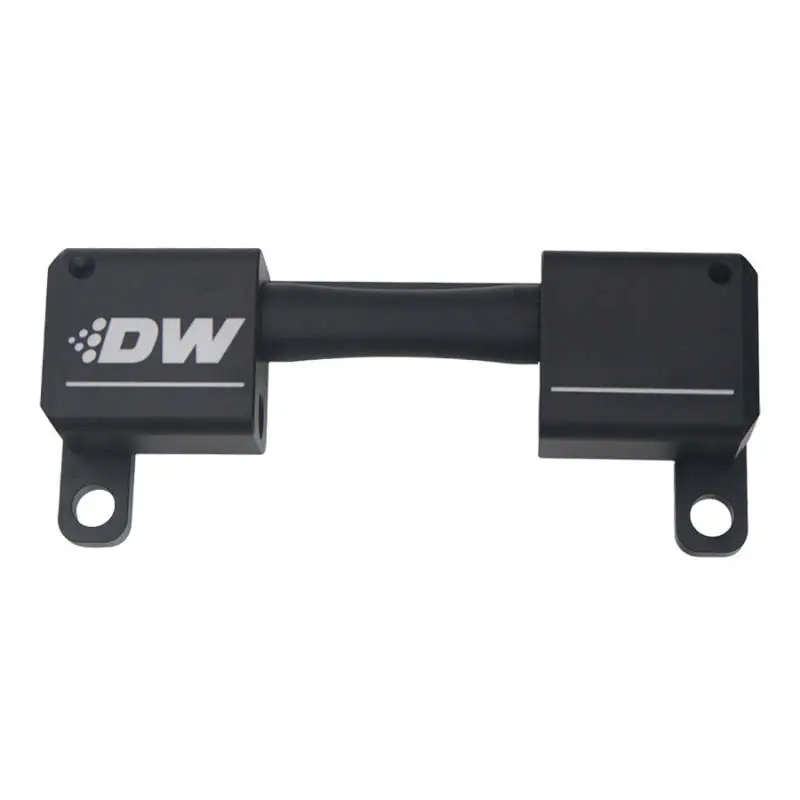 Deatschwerks High Flow Ethanol Sensor Adapter - 10An Orb To 10An Orb - Anodized Matte Black 1