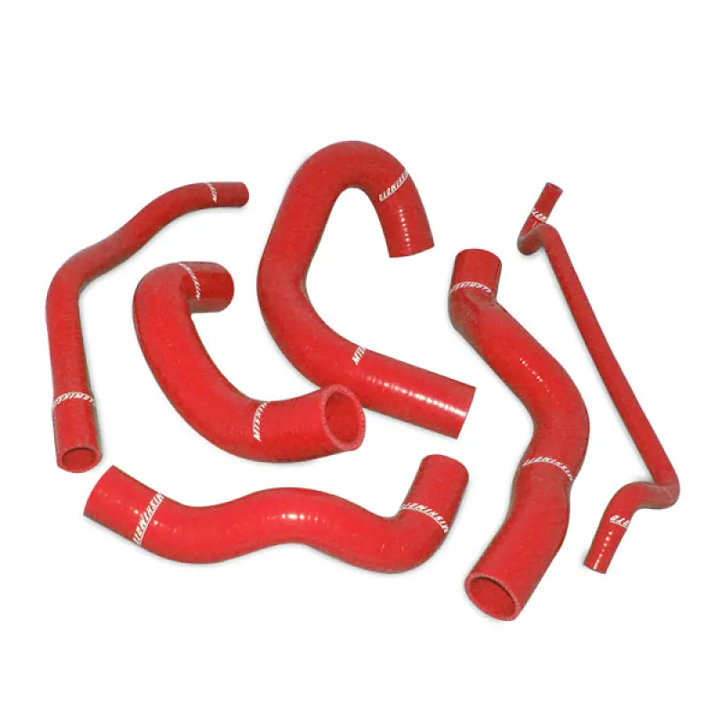 Mishimoto 05-06 Ford Mustang Gt V8 / 05-10 Gt500 Red Silicone Hose Kit 1