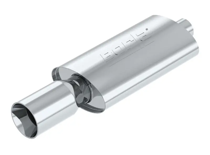 Borla Boomer Muffler Thumper Oval 2-1/4In In 4In Side Round Out 2