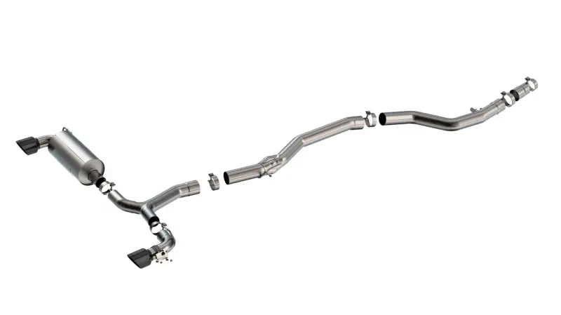 Borla 20-25 Toyota Gr Supra Atak Cat-Back Exhaust System W/ Black Chrome Tips 1