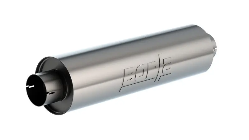 Borla Universal Muffler 6.75 X 24.00In Lg. X 3.53 I.D. W/Nipples Notched, Oal 29.00In 1
