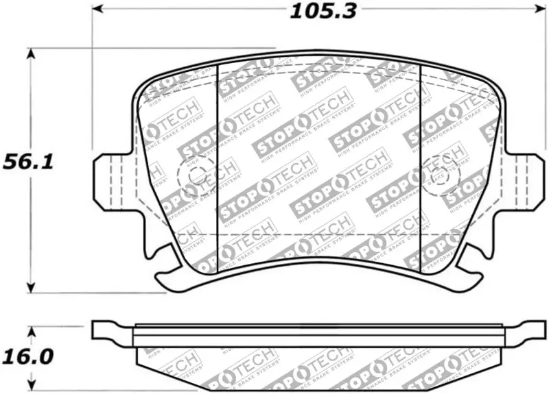 Stoptech Street Select Brake Pads - Rear 1