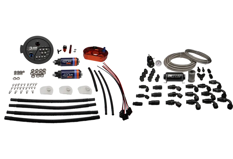 Deatschwerks A90/91 Supra/G8x Bmw M3/M4 Fuel Pump Module W/ Dual Dw420 Pumps And Ptfe Return 1