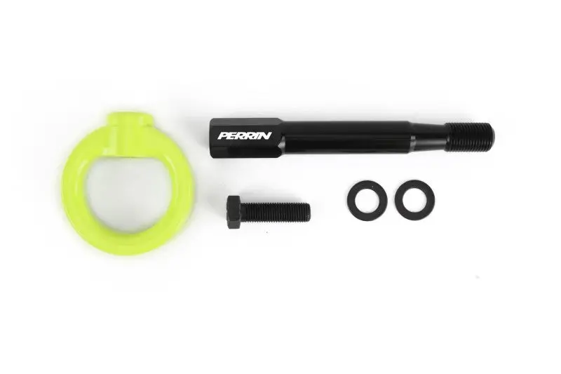 Perrin 22-25 Subaru Wrx / 18-23 Crosstrek Tow Hook Kit (Rear) - Neon Yellow 1