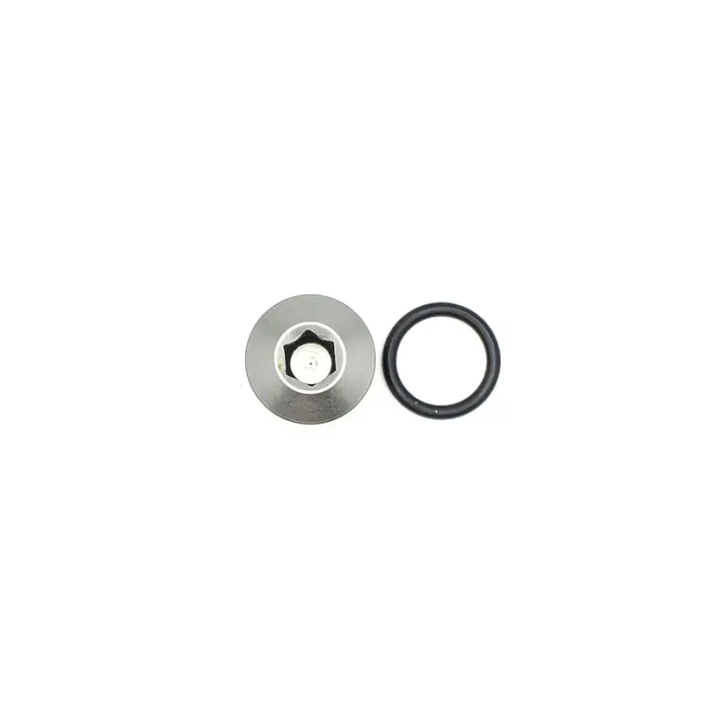 Deatschwerks 6An Orb Male Plug Low Profile Internal Allen/Hex (Incl O-Ring) - Anodized Matte Black 2