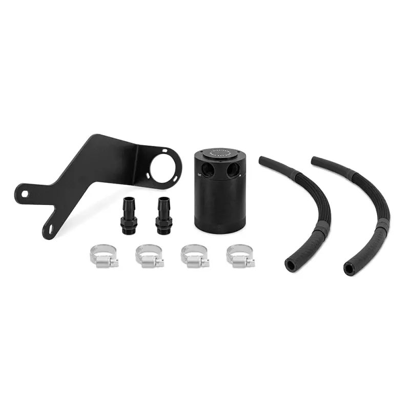 Mishimoto 2018 - 2020 Subaru Crosstrek Baffled Oil Catch Can Kit - Black 1