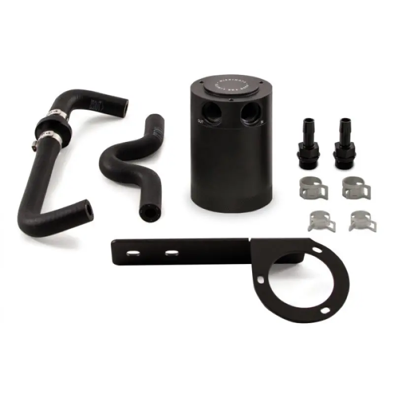 Mishimoto 2017+ Honda Civic Type R Baffled Oil Catch Can Kit - Black 2
