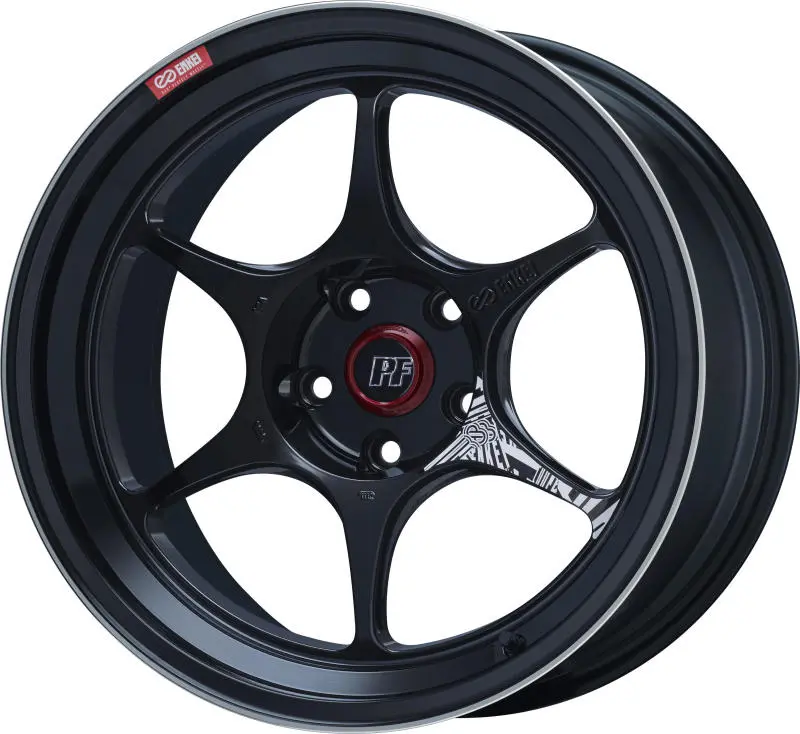 Enkei Pf06 18X10.5 5X114.3 45Mm Offset 75Mm Bore Black Machined 1