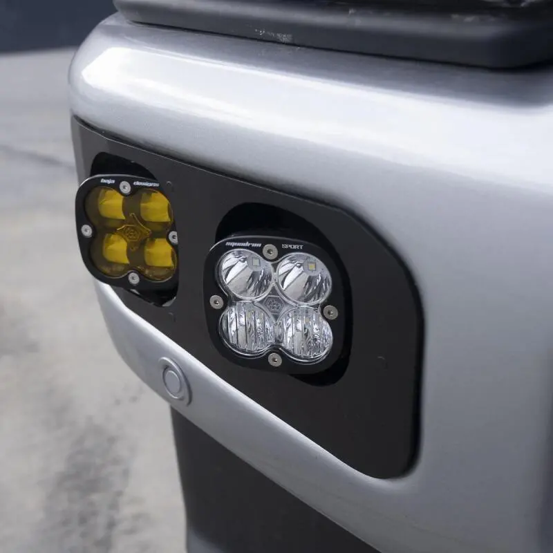 Baja Designs 2023+ Ford F250/F350 Super Duty Squadron Sae/Sport Fog Pocket Kit - Amber Toggle 1
