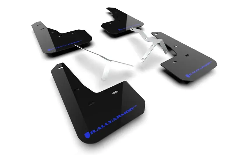 Rally Armor 23-25 Acura Integra A-Spec Black Ur Mud Flap W/Blue Logo (No Drilling Req.) 1