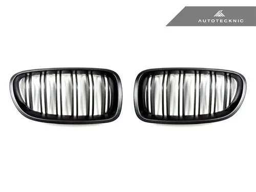 Autotecknic Dual-Slats Stealth Black Front Grille Set - F10 5-Series | M5 2