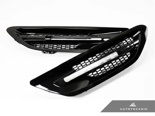 Autotecknic Replacement Glazing Black Fender Vents - F10 M5 1