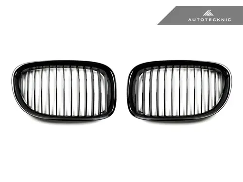 Autotecknic Gloss Black Front Grille Set - F01/ F02 7-Series 1