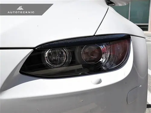Autotecknic Stealth Black Headlight Trim Set - E92/ E93 M3 & 3-Series Coupe/ Convertible Pre-Lci 1