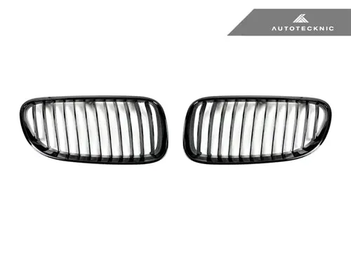 Autotecknic Gloss Black Front Grille Set - E92 Coupe/ E93 Cabrio | 3-Series Lci 1